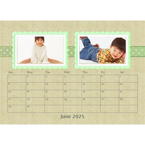 Floral Cathy Desktop Calendar  By Happylemon Jun 2025