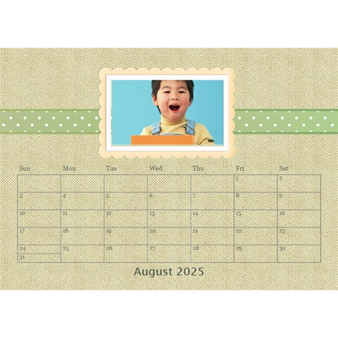 Floral Cathy Desktop Calendar  By Happylemon Aug 2025