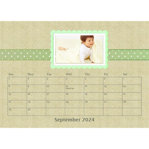 Floral Cathy Desktop Calendar  By Happylemon Sep 2024