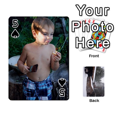 Cards By Jon Front - Spade5