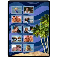 Astract island (XL) fleece - Fleece Blanket (Large)