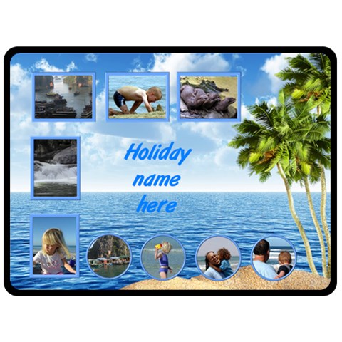 Seaside (xl) Fleece By Deborah 80 x60  Blanket Front