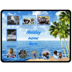 Seaside (XL) fleece (4 styles) - Fleece Blanket (Large)