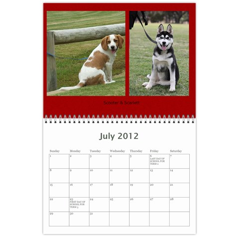 Cuby K9 Calandar 2012 By Amanda Jul 2012