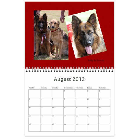 Cuby K9 Calandar 2012 By Amanda Aug 2012