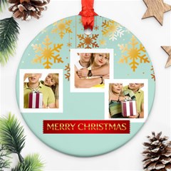 christmas - Round Ornament (Two Sides)