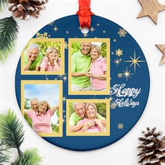 christmas - Round Ornament (Two Sides)