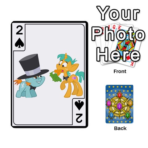 My Little Pony Friendship Is Magic Season 1 Playing Card Deck By K Kaze Front - Spade2