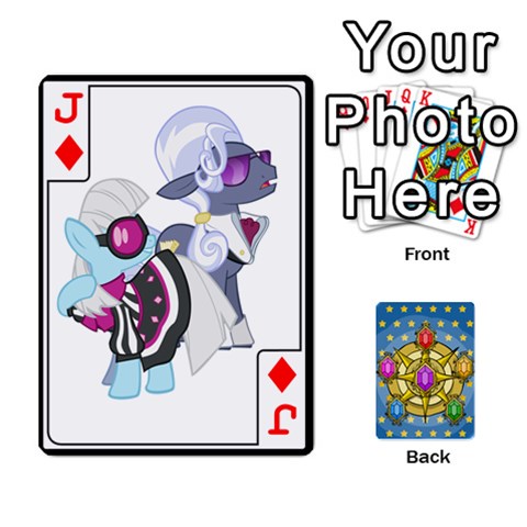 Jack My Little Pony Friendship Is Magic Season 1 Playing Card Deck By K Kaze Front - DiamondJ