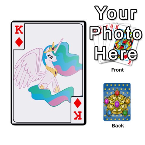 King My Little Pony Friendship Is Magic Season 1 Playing Card Deck By K Kaze Front - DiamondK