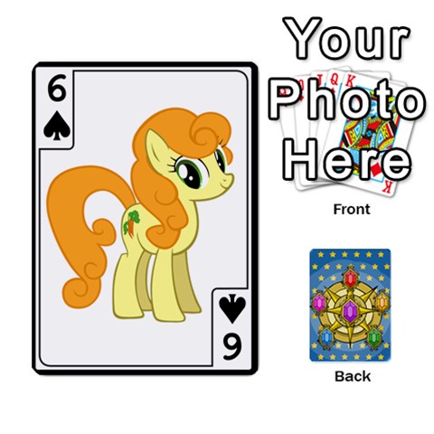 My Little Pony Friendship Is Magic Season 1 Playing Card Deck By K Kaze Front - Spade6