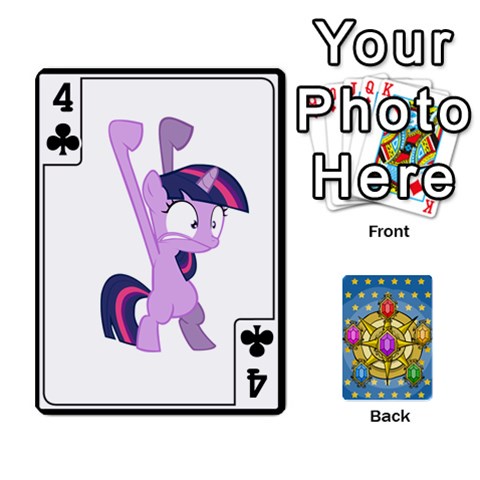 My Little Pony Friendship Is Magic Season 1 Playing Card Deck By K Kaze Front - Club4