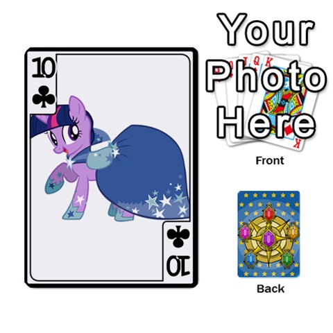 My Little Pony Friendship Is Magic Season 1 Playing Card Deck By K Kaze Front - Club10