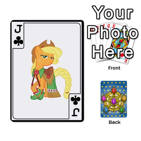 Jack My Little Pony Friendship Is Magic Season 1 Playing Card Deck By K Kaze Front - ClubJ