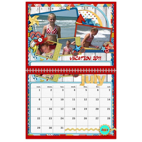 Marli s Calender 2b By Linda Ward Jul 2012