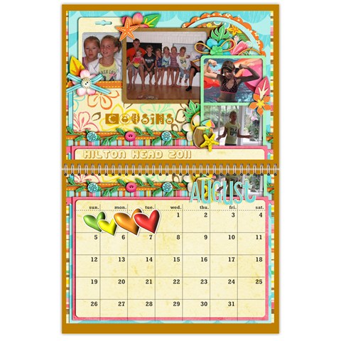 Marli s Calender 2b By Linda Ward Aug 2012
