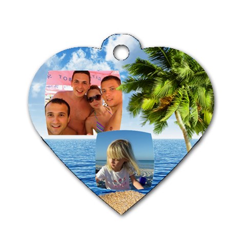 Tropical Adventure (2 Sided) Dog Tag By Deborah Front