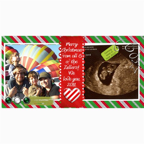 2011 Christmas Card By Aliciazeller 8 x4  Photo Card - 1