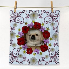 Floral Frame Face Towel