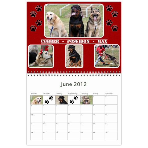 Jenni s Calendar 2012 2nd Option By Jenni Borg Jun 2012