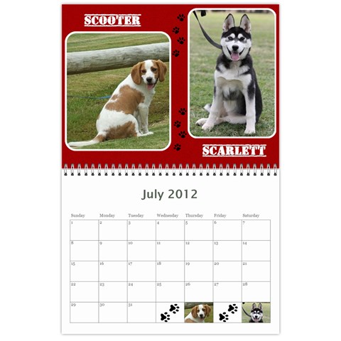 Jenni s Calendar 2012 2nd Option By Jenni Borg Jul 2012