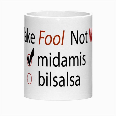 Make Fool Not War Mug By Hanaan Center