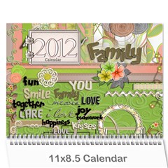 Parents Calendar - Wall Calendar 11  x 8.5  (12-Months)