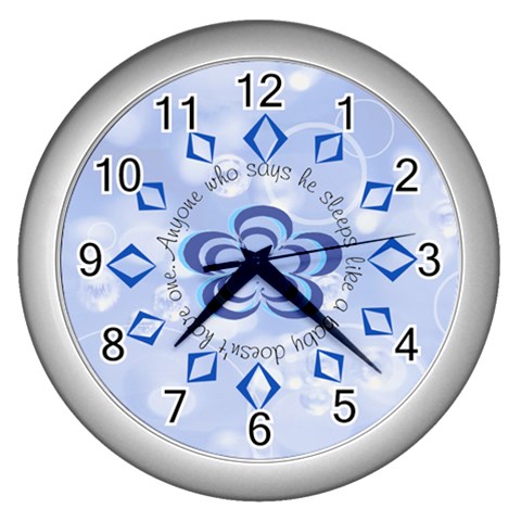 Blue Bubble Clock By Birkie Front