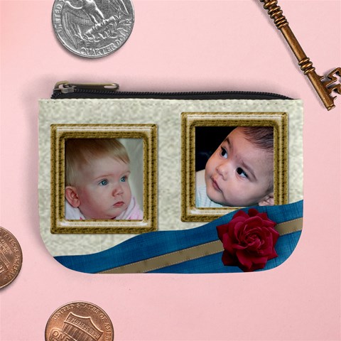 My Rose Mini Coin Purse By Deborah Front