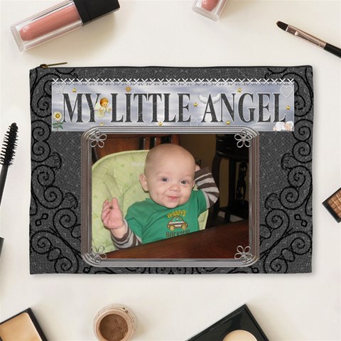 My Little Angel Xl Cosmetic Bag By Lil Front