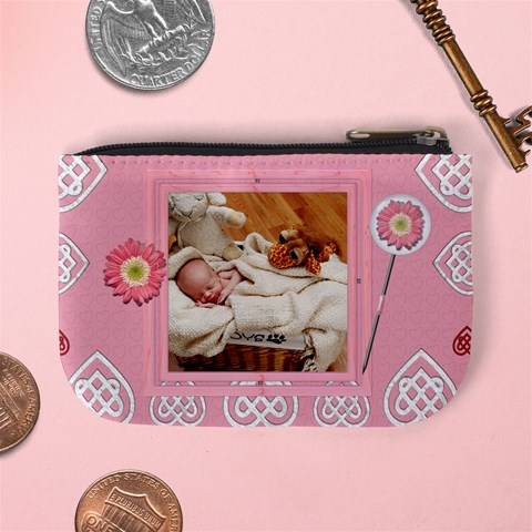 Pink Love Mini Coin Purse By Lil Back