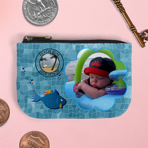 Beach Bum Mini Coin Purse By Lil Front