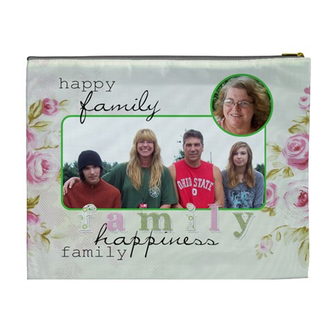 Xl Cosmetic Bag Family Happiness By Laurrie Back