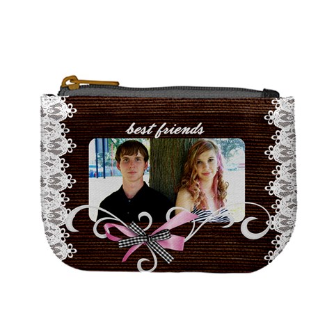 Mini Coin Purse Best Friends By Laurrie Front