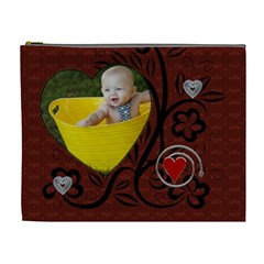 Red Love XL Cosmetic Bag (7 styles) - Cosmetic Bag (XL)