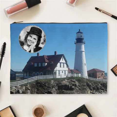 Light House Xl Cosmetic Bag By Kim Blair Front