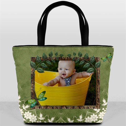 Green Nature Bucket Bag By Lil Back
