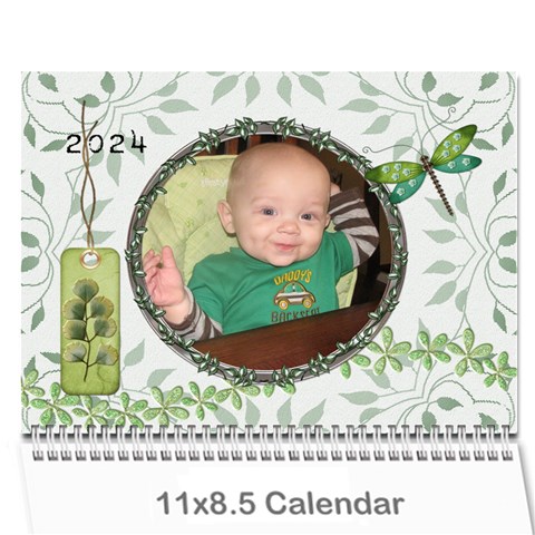 Green Nature 12 Month Wall Calendar By Lil Cover