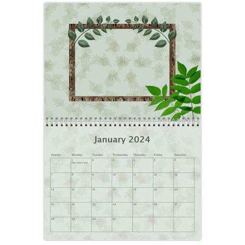 Green Nature 12 Month Wall Calendar By Lil Jan 2024