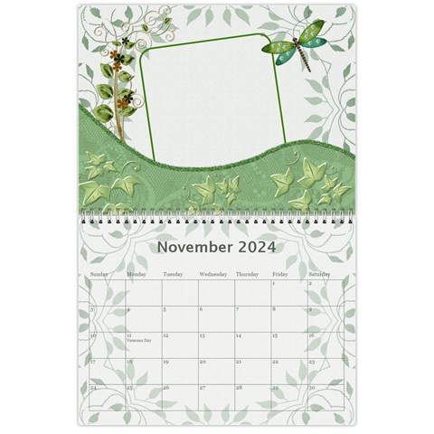 Green Nature 12 Month Wall Calendar By Lil Nov 2024
