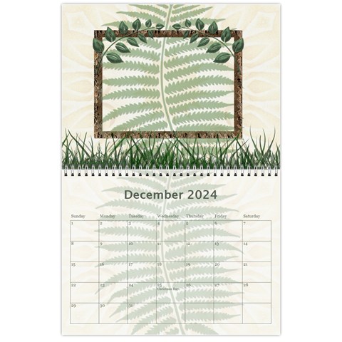 Green Nature 12 Month Wall Calendar By Lil Dec 2024