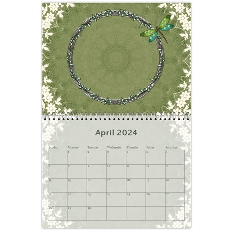Green Nature 12 Month Wall Calendar By Lil Apr 2024