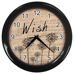 Wish Clock - Wall Clock (Black)