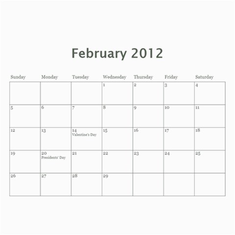 Calendar12 By Christina Crossley Apr 2012