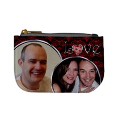 Red Valentines Love mini purse - Mini Coin Purse