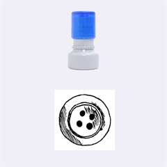 Button Stamp - Rubber Stamp Round (Small)