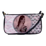 Pink Black Lace I Love you - Shoulder Clutch Bag