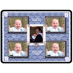 Flutter bear, dark blue baby boys blanket - Fleece Blanket (Large) Flutter bear, dark blue baby boys blanket - Fleece Blanket (Large)