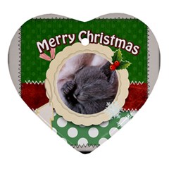 christmas - Heart Ornament (Two Sides)