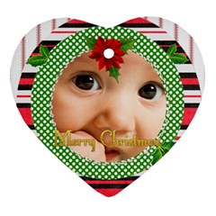 christmas - Heart Ornament (Two Sides)